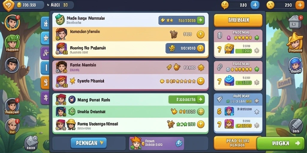 Berbagai karakter unik siap dijelajahi.
