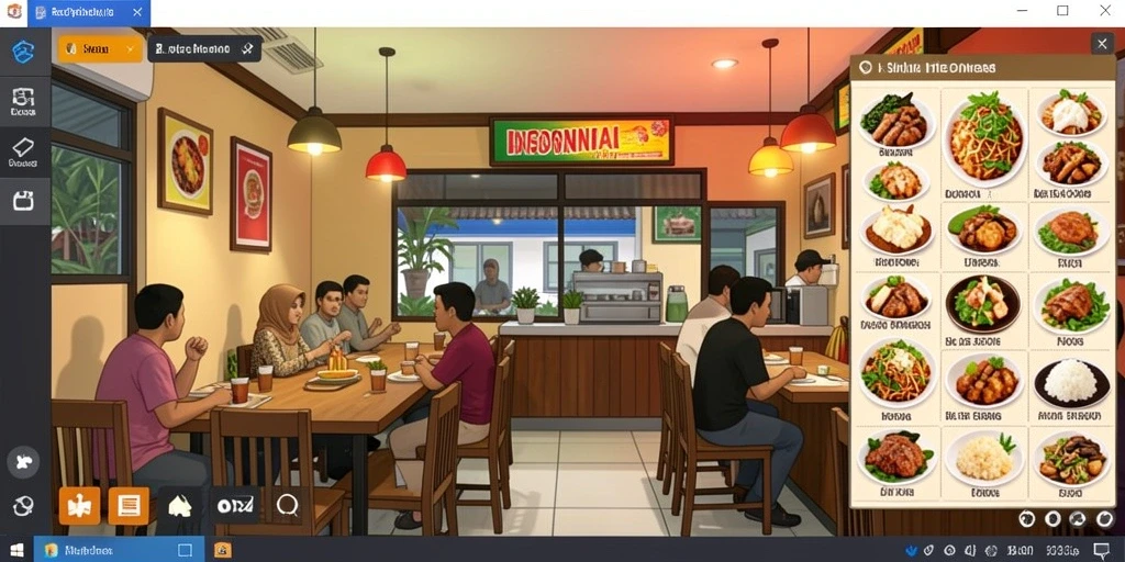 Screenshot menampilkan pemandangan indah dari dunia ALISANRP.