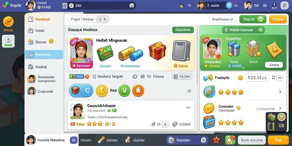 Fitur multiplayer yang memungkinkan bermain dengan teman.