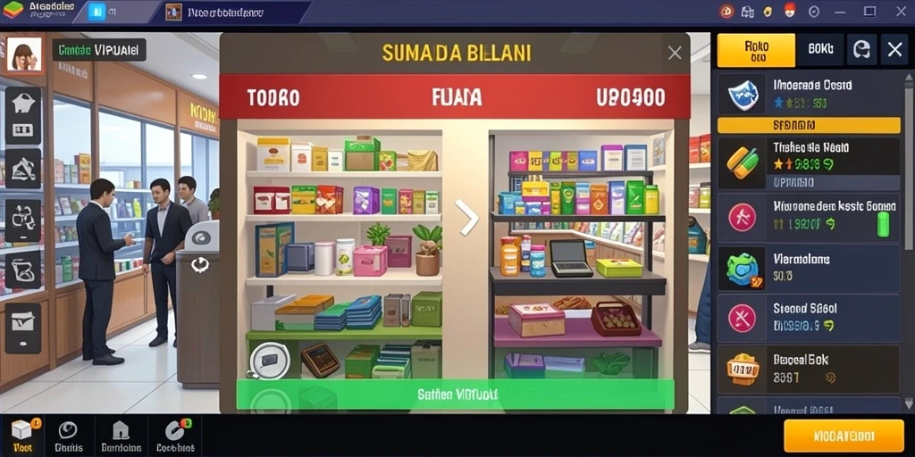 Peta permainan yang bervariasi dan mendebarkan.